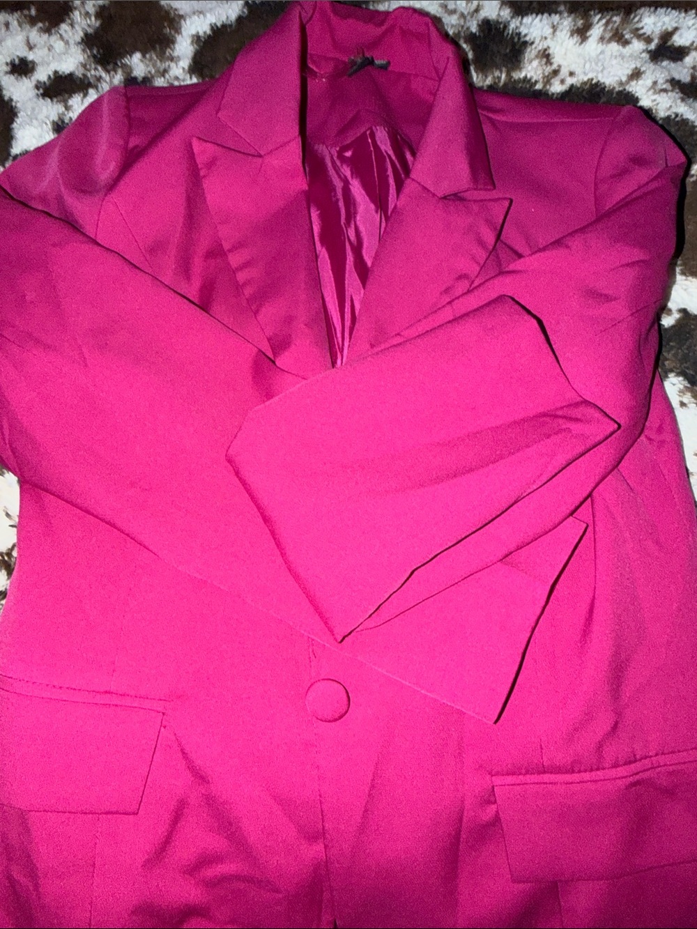 Windsor Women's Hot Pink Single-Button Blazer